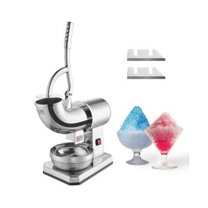 Yescom 250W Electric Snow Cone Maker Shaver Ice Crusher Stainless Steel 2500 r/m 440 lbs - Silver