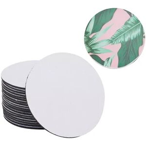 Bright Creations 20 Pack Round Sublimation Coasters Blanks Bulk for DIY Crafts, Art Projects (4 x 4 Inches), Green