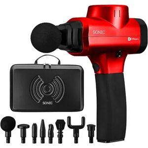 LifePro Sonic Massage Gun, Red