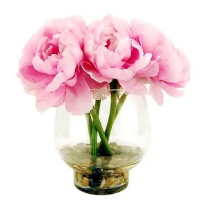 Designs by Lauren Artificial Pink Peonies Arrangement, Multicolor, Floral