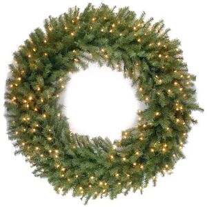 National Tree Company 48-in. Pre-Lit Artificial Norwood Fir Christmas Wreath, Green