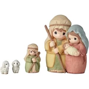 Precious Moments Christmas Shepherds Nesting Figurine 4-Piece Set, Multicolor