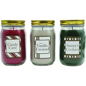 LumaBase 18-oz. Holiday Candle 3-piece Set, Red