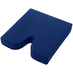 Carex Memory Foam Coccyx Seat Cushion - Tailbone Pain Relief Cushion - Sciatica Pillow for Sitting and Pain Relief, Brt Blue