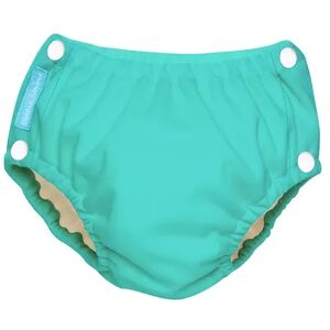 Charlie Banana Reusable Swim Diaper, Turquoise/Blue, Medium