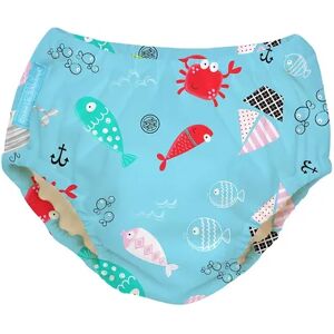 Charlie Banana Reusable Swim Diaper, Blue, X Large