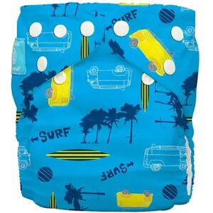 Charlie Banana Hybrid All-in-One Reusable Cloth Diaper, Malibu