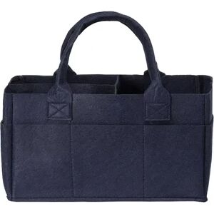 Sammy & Lou Navy Felt Storage Caddy, Blue