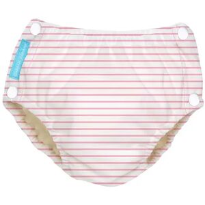 Charlie Banana Reusable Swim Diaper, Pink Ovrfl, Medium