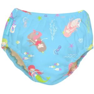 Charlie Banana Reusable Swim Diaper, Mermaid Tiffany, Medium