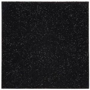 Achim Nexus Solid 12-piece Self Adhesive Carpet Floor Tile Set, Black, 12X12