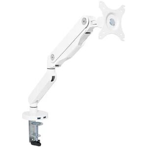 Office Star Products Single Monitor Arm with Dual USB 3.0 Port, White