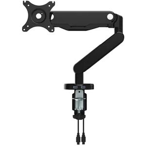 Office Star Products Single Monitor Arm with Dual USB 3.0 Port, Black