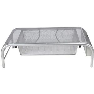 Mind Reader Monitor Stand With Drawer, Silver, ORGANIZER