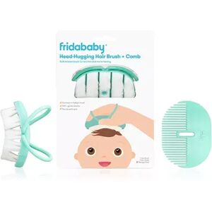 Fridababy Baby Head-Hugging Hair Brush & Styling Comb Set, Multicolor