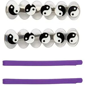 SO 4 Pack Hair Clip Set, Purple
