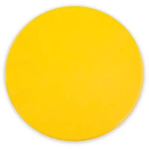 HappyHealth 9 in. Poly Spot Marker, Yellow - Pack of 12, Multicolor