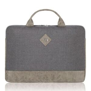 Solo New York Solo Pilot 15.6-inch Slim Laptop Briefcase, Size: Cmptr Case, Grey