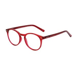 Privé Revaux PRIVE REVAUX The Maestro 48 mm Red Round Blue Light Filtering Reading Glasses, Size: +1.0, Brt Red