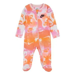 Baby Nike Logo Graphic Tie Dye Print Sleep & Play, Infant Unisex, Size: Newborn, Brown