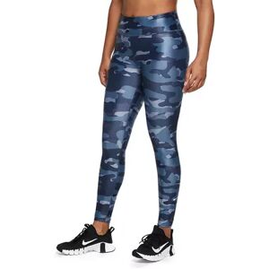 Nike Women's Nike Dri-FIT One Mid-Rise Camo Leggings, Size: XS, Brt Blue