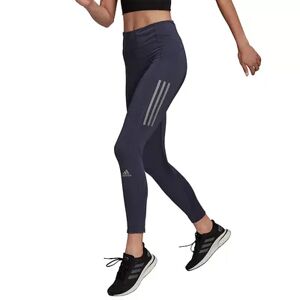 Women's adidas Own the Run High-Waisted 7/8 Leggings, Size: Large, Blue