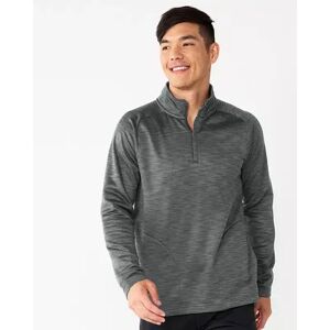 Men's Tek Gear Quarter-Zip Performance Golf Fleece, Size: Small, Med Grey