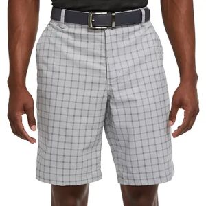 Men's Nike Dri-FIT Plaid Golf Shorts, Size: 32, Grey
