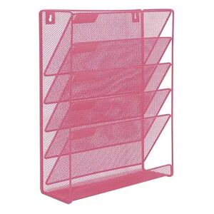 Mind Reader Hanging Wall File Organizer, Pink