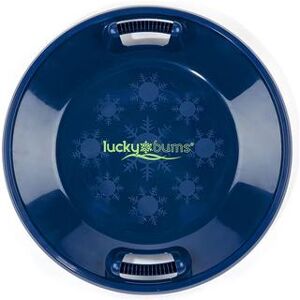 Lucky Bums Circular Saucer Snow Sled for Winter Sledding, 25 Inch Diameter, Blue, Brt Blue