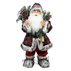 Kohl's 24-in. Plaid Alpine Standing Santa Christmas Decor, Red