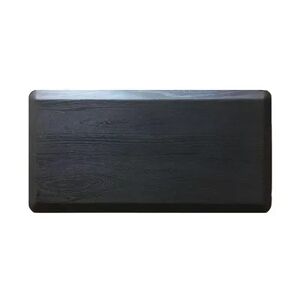 Sonoma Goods For Life Ultimate Comfort Woodgrain Cushioned Kitchen Mat, Black, 20X48