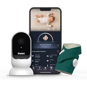 Owlet Dream Duo Dream Sock Baby Monitor and Camera Set, Dark Green