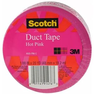 3M 20 Yards Hot Pink Duct Tape 920-PNK-C, Multicolor