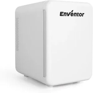 Enventor 4L Portable Mini Fridge for Skincare, Food, Office, Bedroom, and Travel, White