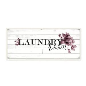 Stupell Home Decor Vintage Inspired Laundry Room Plaque Wall Art, Multicolor, 7X17