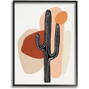 Stupell Home Decor Western Terracotta Desert Cactus Plant Framed Wall Art, Brown, 16X20