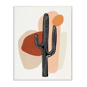 Stupell Home Decor Western Terracotta Desert Cactus Plant Framed Wall Art, Brown, 13X19