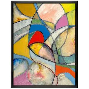 La Pastiche An Abstract Painting Clive Watts Framed Canvas Wall Art, Multicolor, 32.5X42.5