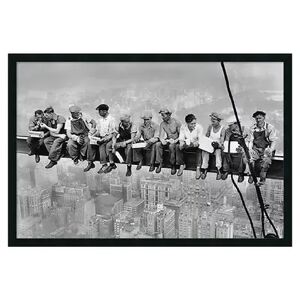 Amanti Art New York - Lunch Atop a Skyscraper Framed Poster by Charles C. Ebbets, Multicolor, Medium