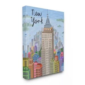Stupell Home Decor Colorful New York Canvas Wall Art, Multicolor, 24X30