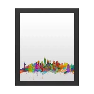 Trademark Fine Art 'New York City Skyline' Dry Erase Board Wall Decor, Multi, 22X18