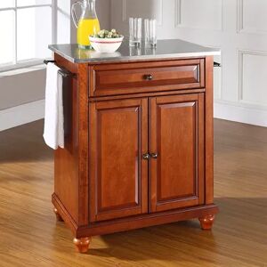 Crosley Furniture Cambridge Stainless Steel Top Kitchen Island, Clrs