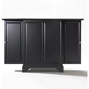 Crosley Furniture LaFayette Expandable Bar Cabinet, Black