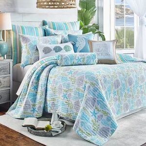 Levtex Home Levtex Deva Beach Quilt Set, Blue, Full/Queen