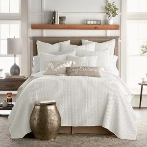 Levtex Home Levtex Mills Waffle Blush Quilt Set, White, Twin