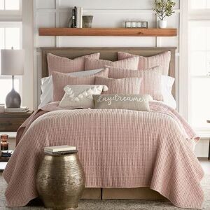 Levtex Home Levtex Mills Waffle Blush Quilt Set, Pink, Twin