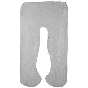 Hastings Home Full Body U-Shaped Pillow Cover, Med Grey, Large