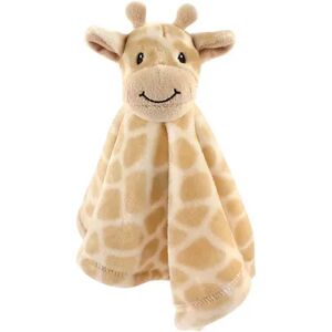 Hudson Baby Infant Animal Face Security Blanket, Giraffe, One Size, Beige