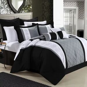 Chic Home Livingston 8-piece Bed Set, Black, Queen